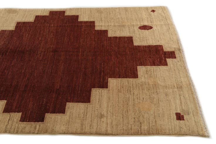 Detail image of 3' 10 x 5' 10 Hand Knotted Kashkuli Gabbeh Wool Rug