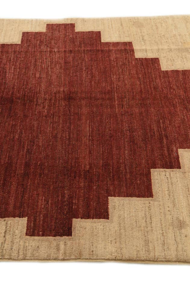 Detail image of 3' 10 x 5' 10 Hand Knotted Kashkuli Gabbeh Wool Rug