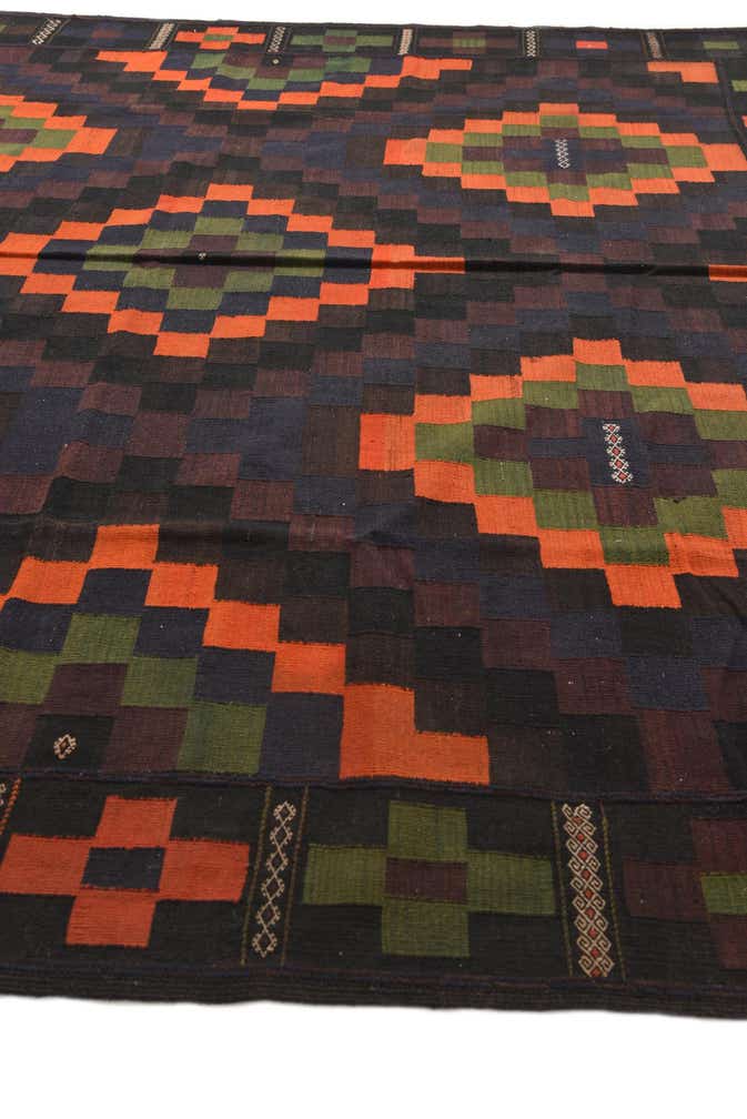 10' x 15' 9 Hand Woven Kilim Afghan Wool Rug