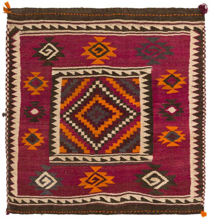 3' x 4' Hand Woven Kilim Fars Wool Rug