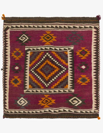 3' x 4' Hand Woven Kilim Fars Wool Rug