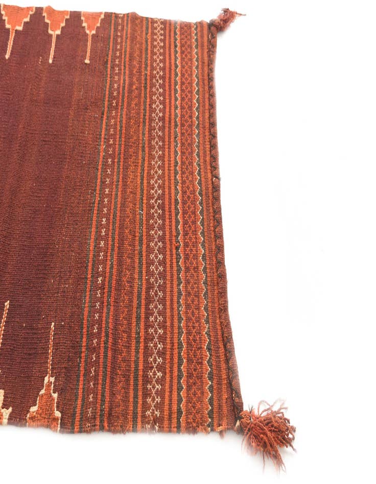 Detail image of 3' 2 x 4' 2  Hand Woven Kilim Modern Wool Rug