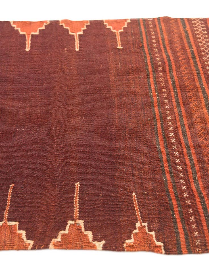 Detail image of 3' 2 x 4' 2  Hand Woven Kilim Modern Wool Rug