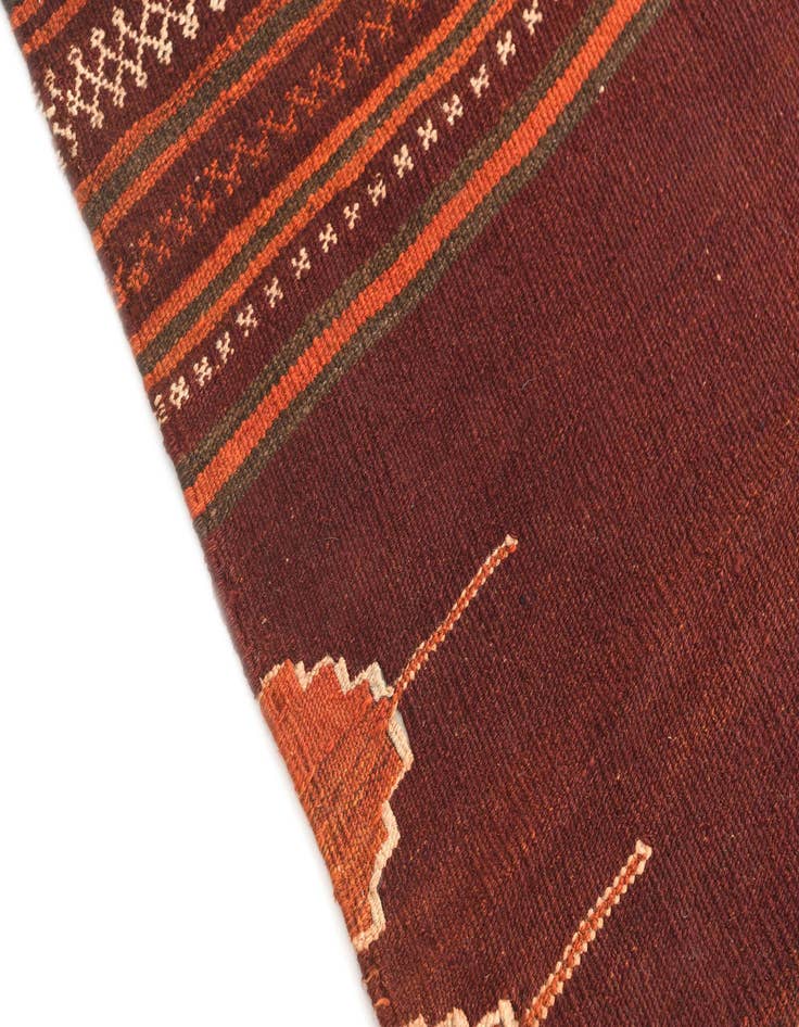 Detail image of 3' 2 x 4' 2  Hand Woven Kilim Modern Wool Rug