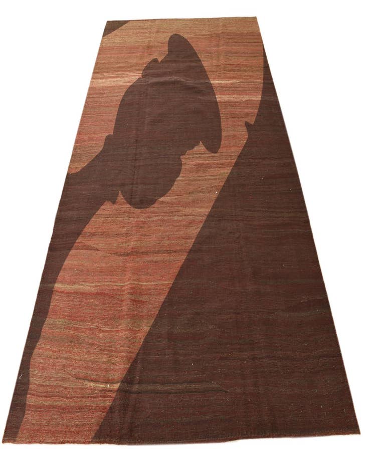 Detail image of 6' 3 x 9'  Hand Woven Kilim Modern Wool Rug