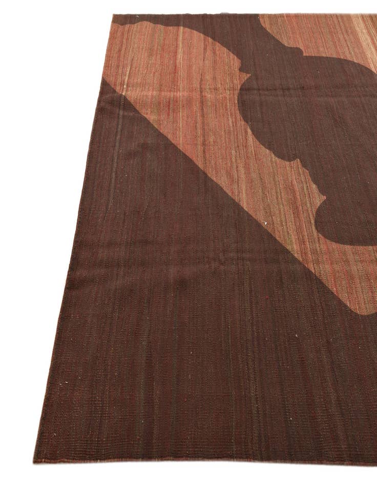 Detail image of 6' 3 x 9'  Hand Woven Kilim Modern Wool Rug