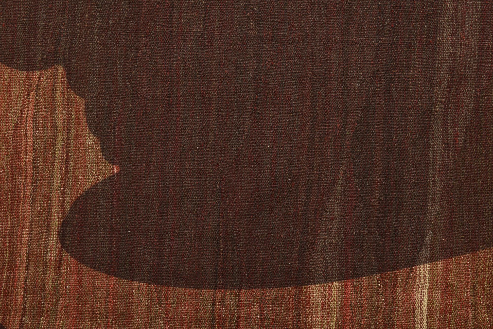 6' 3 x 9' Hand Woven Kilim Modern Wool Rug
