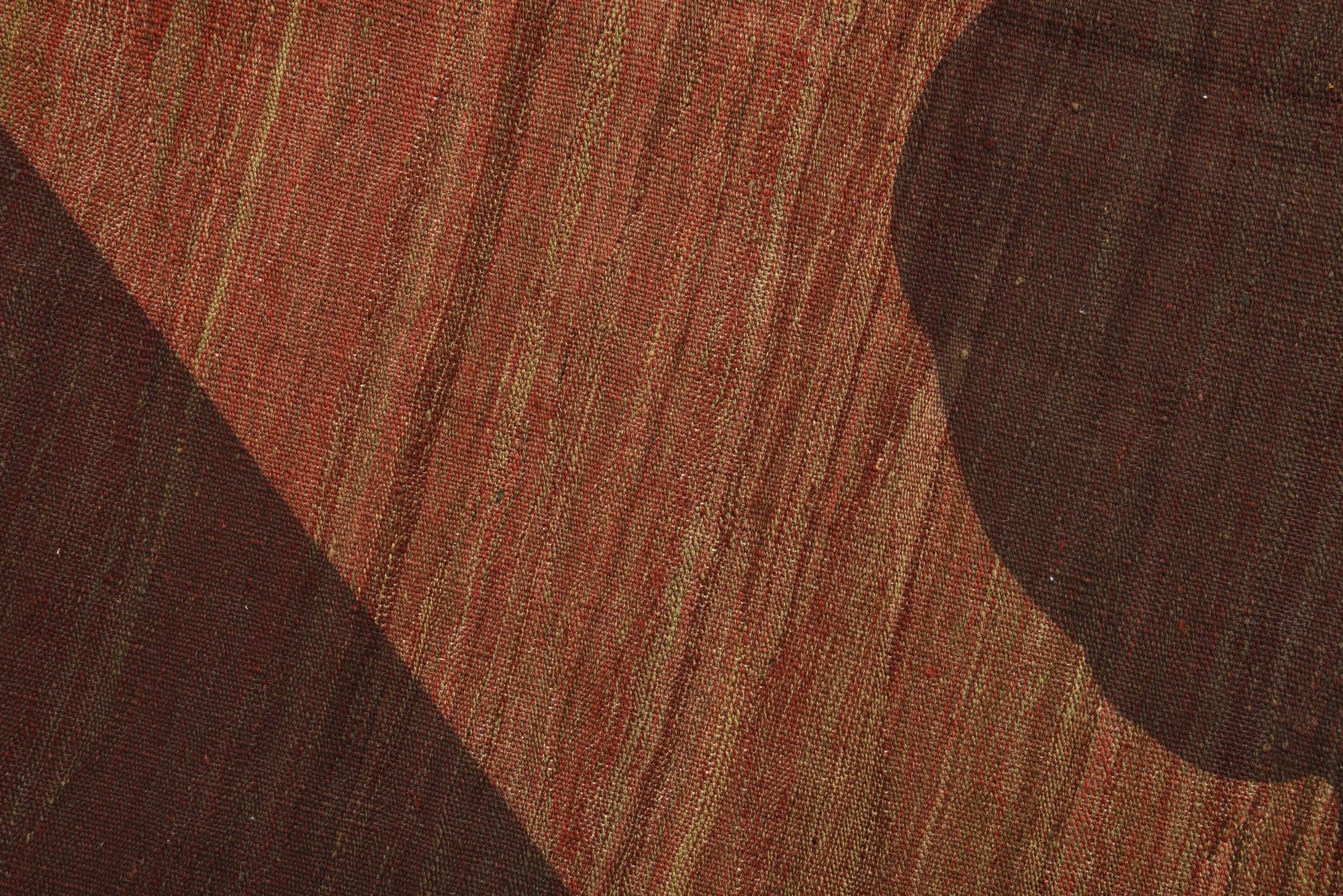 6' 3 x 9' Hand Woven Kilim Modern Wool Rug