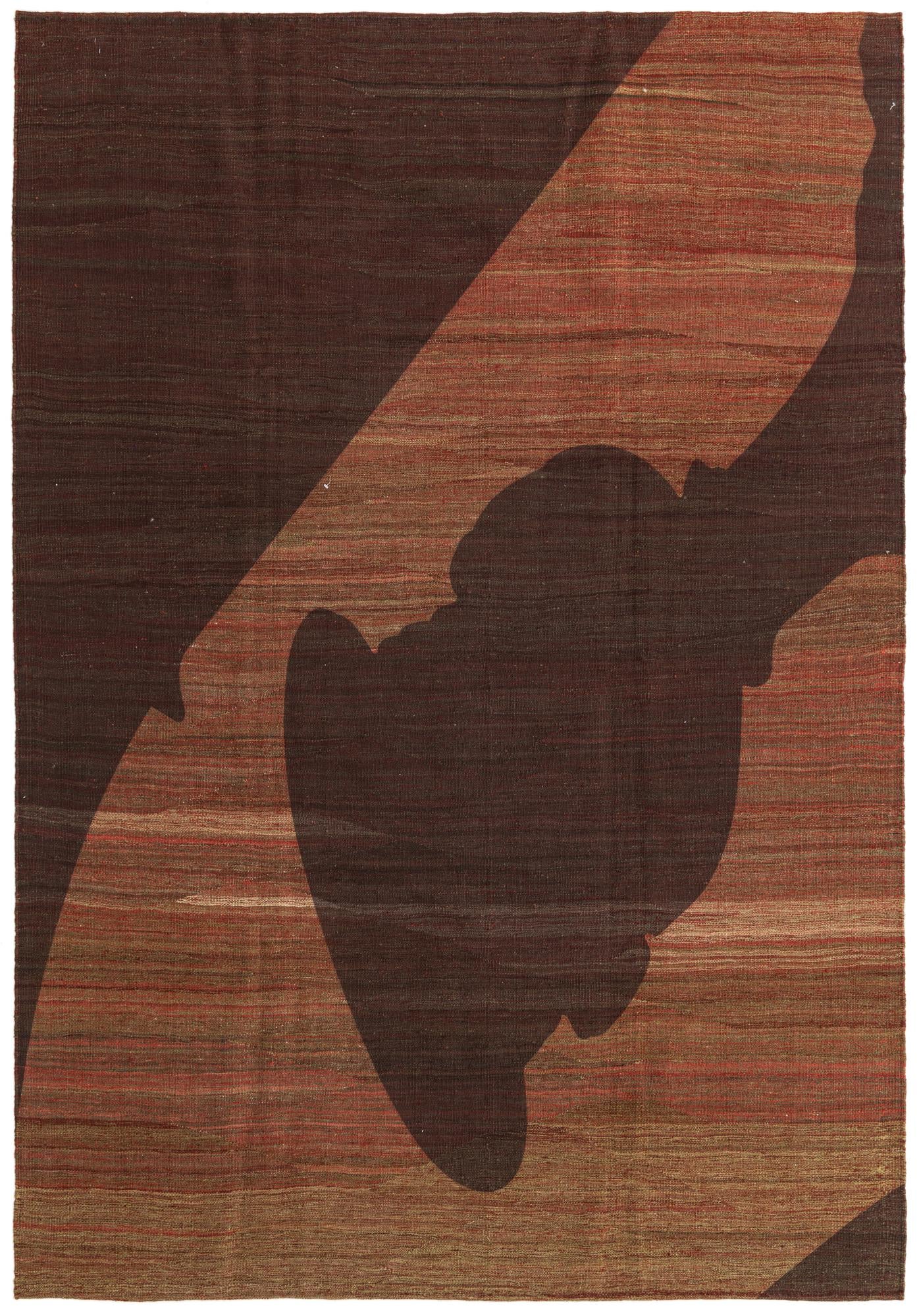 6' 3 x 9' Hand Woven Kilim Modern Wool Rug
