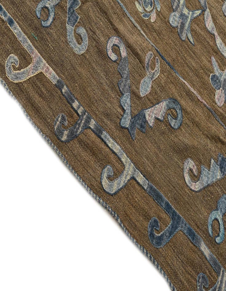 Detail image of 5' 6 x 7' 4  Hand Woven Kilim Suzani Wool Rug