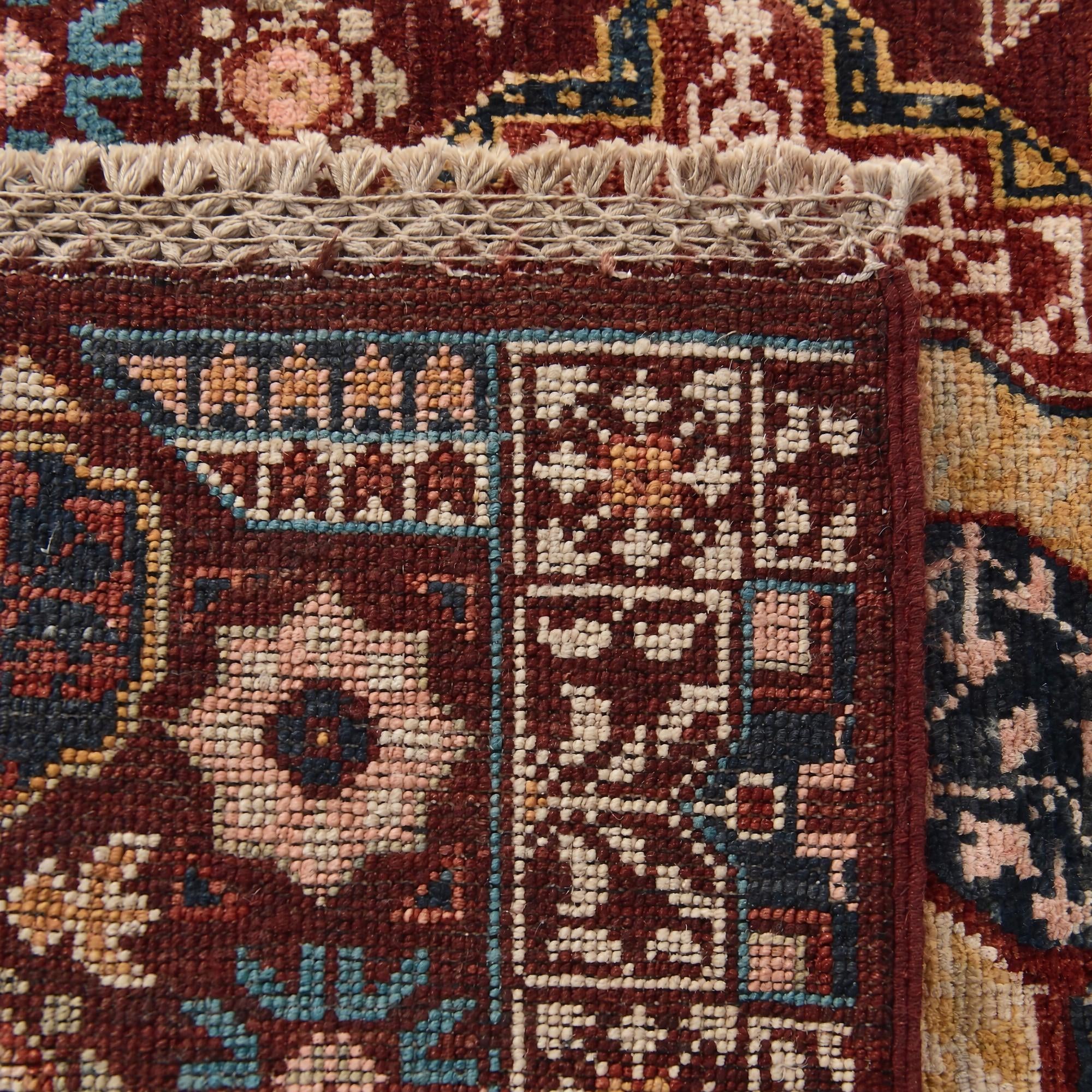 60cm x 90cm Hand Knotted Mamluk Ziegler Rug
