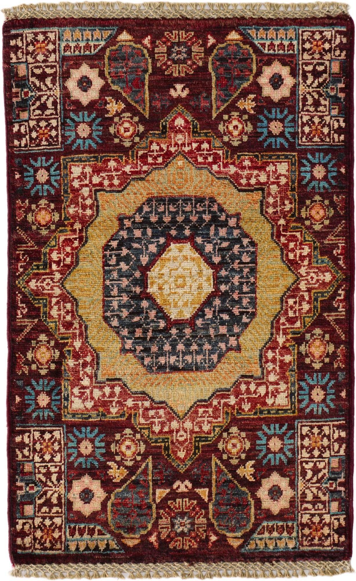 1' 11 x 3' Hand Knotted Mamluk Ziegler Rug
