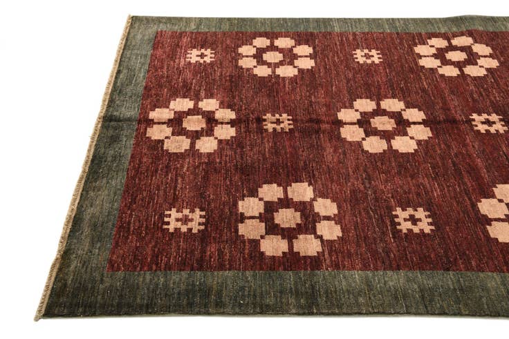 Detail image of 5' x 6' 5 Hand Knotted Modern Ziegler Rug