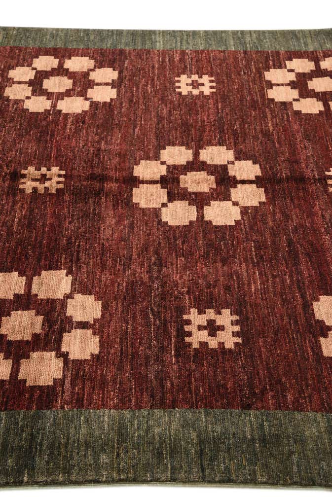 5' x 6' 5 Hand Knotted Modern Ziegler Rug