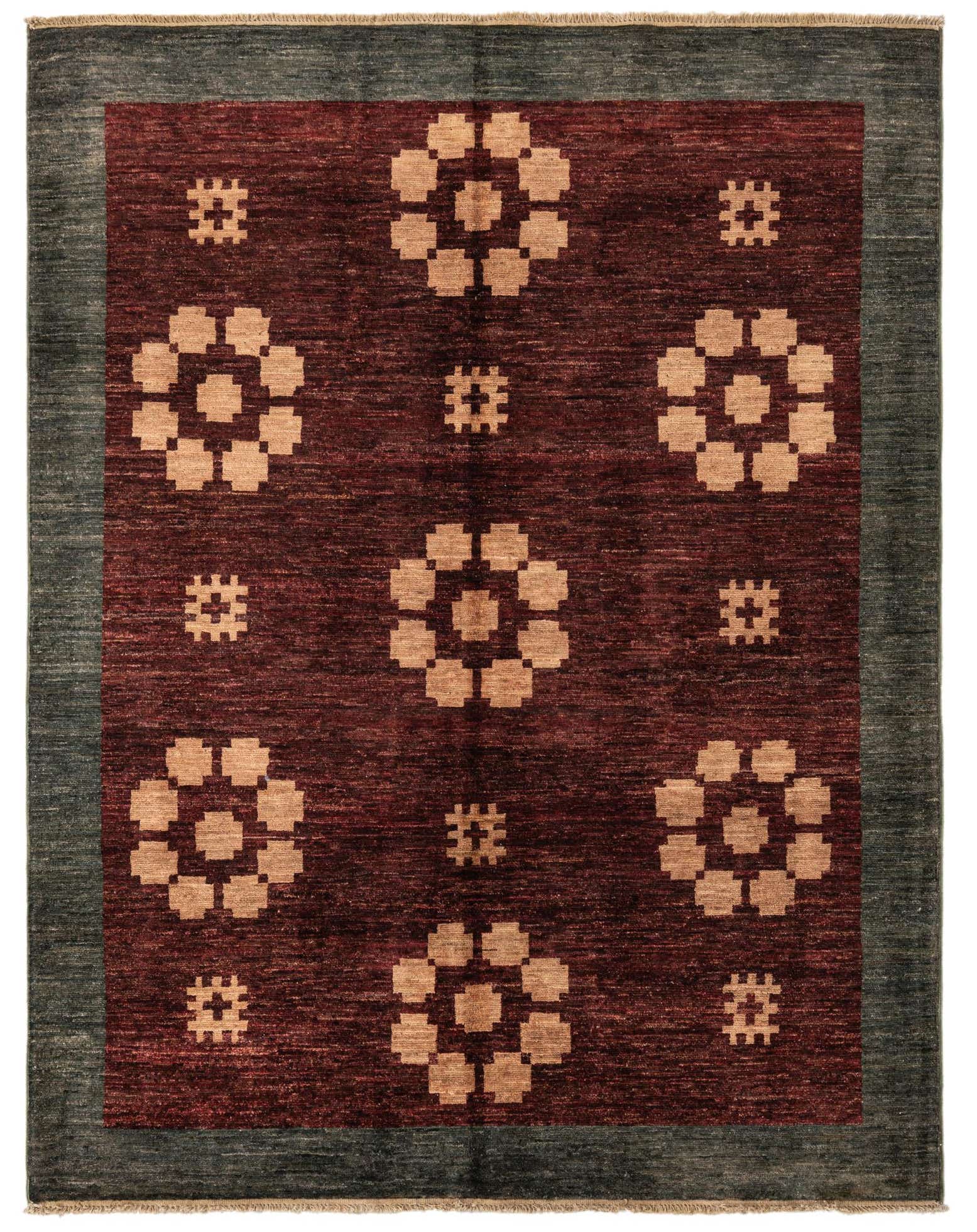5' x 6' 5 Hand Knotted Modern Ziegler Rug