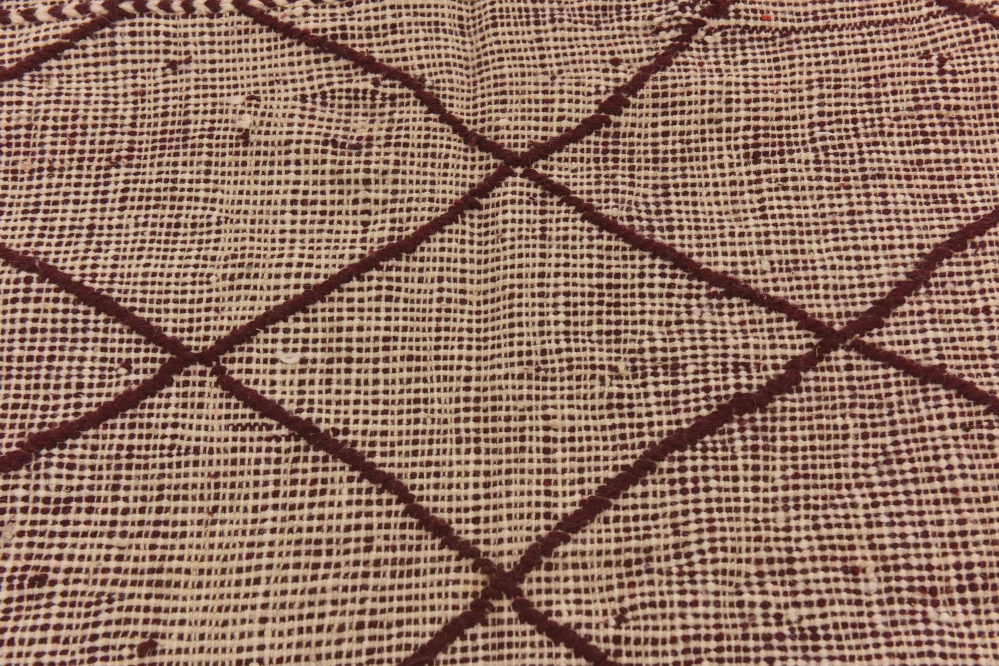 3' 9 x 6' 10 Hand Knotted Moroccan Wool Rug