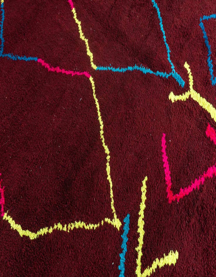 Detail image of 7' x 9' 4  Hand Knotted Moroccan Wool Rug