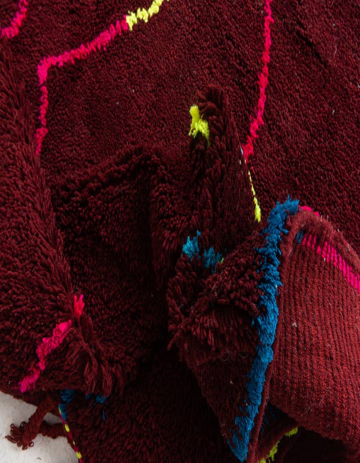 Detail image of 7' x 9' 4  Hand Knotted Moroccan Wool Rug