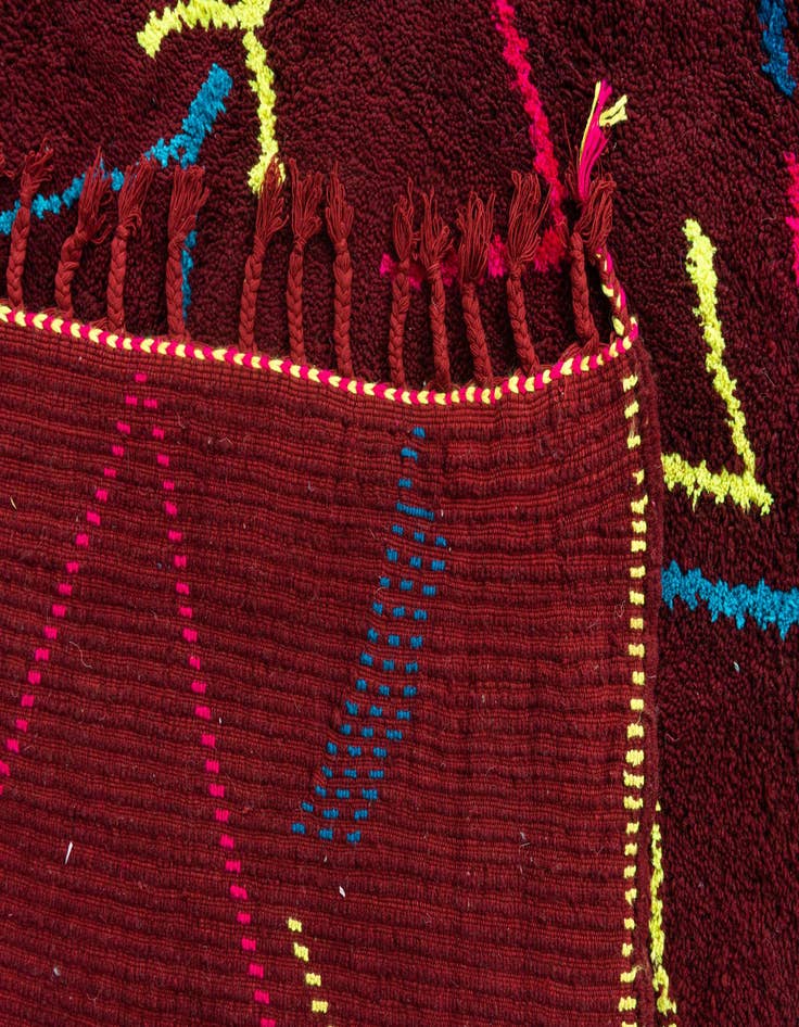 Detail image of 7' x 9' 4  Hand Knotted Moroccan Wool Rug