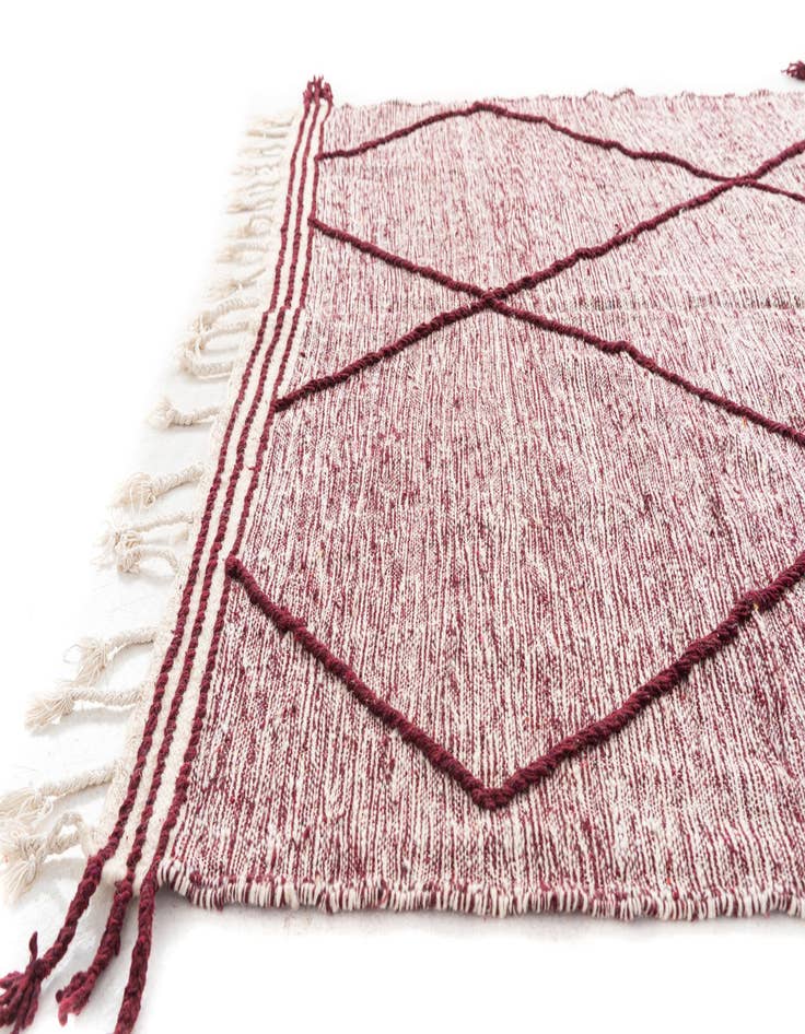 Detail image of 6' x 9' 8  Hand Knotted Moroccan Wool Rug