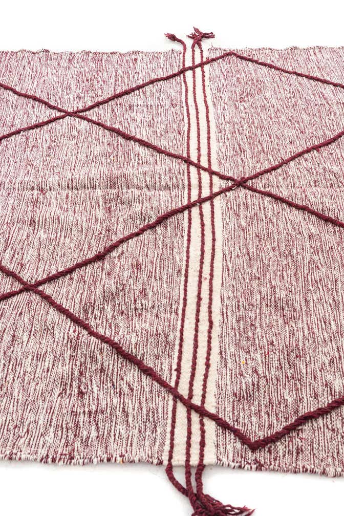 6' x 9' 8 Hand Knotted Moroccan Wool Rug