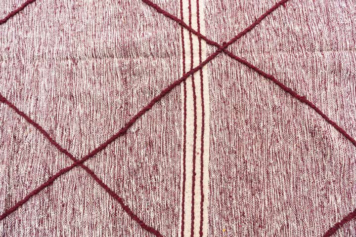 6' x 9' 8 Hand Knotted Moroccan Wool Rug