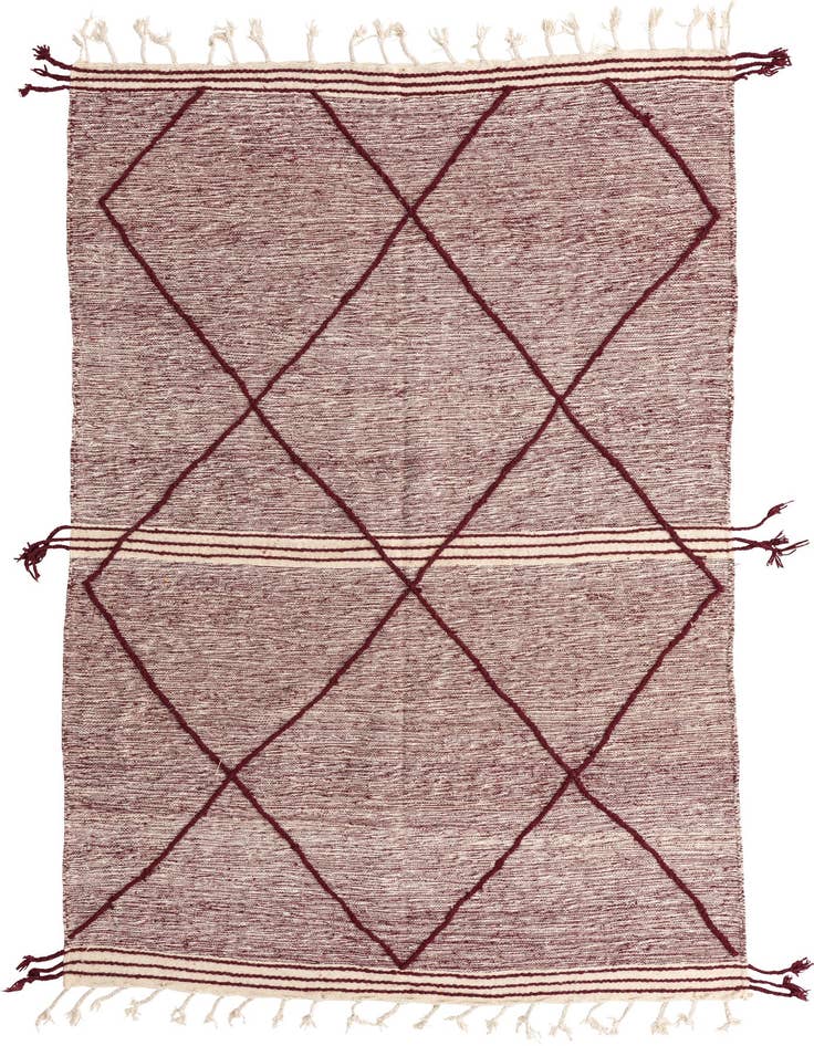 Detail image of 6' x 9' 8 Hand Knotted Moroccan Wool Rug