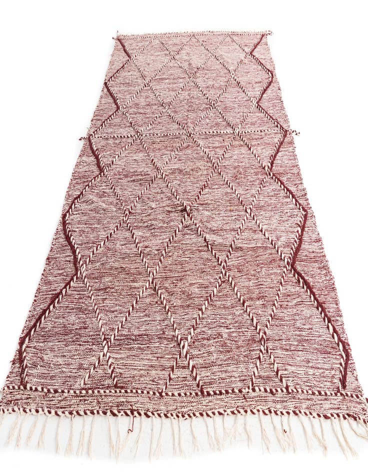 Detail image of 6' 6 x 10'  Hand Knotted Moroccan Wool Rug