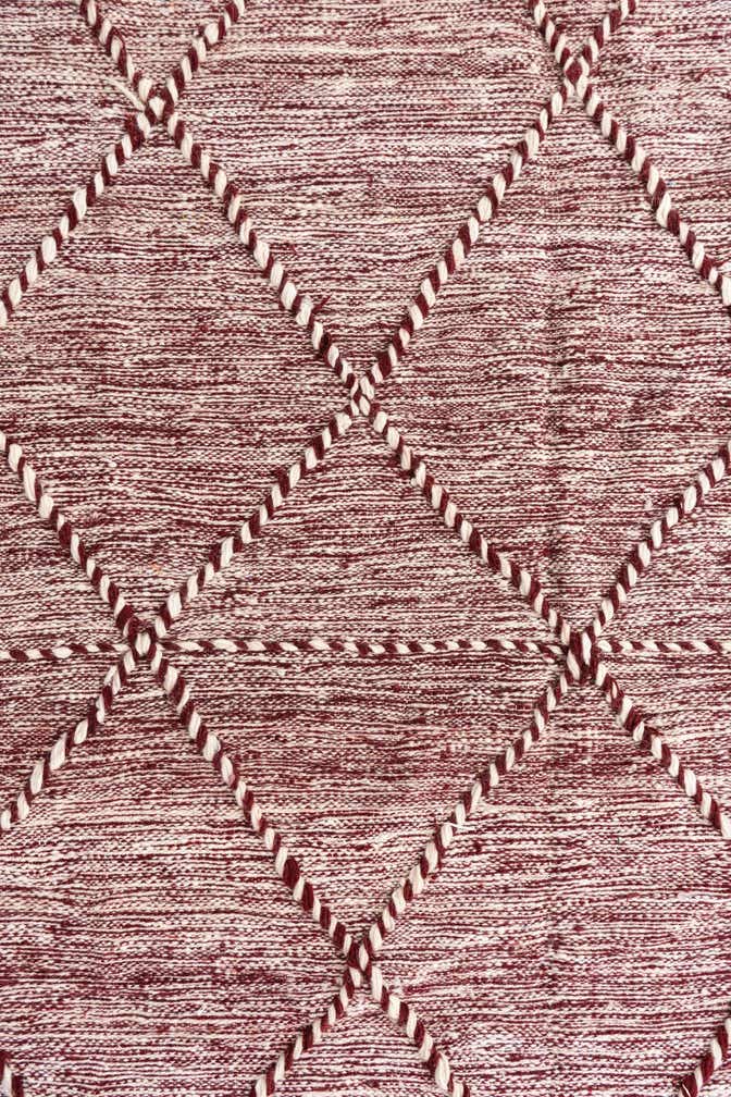 6' 6 x 10' Hand Knotted Moroccan Wool Rug