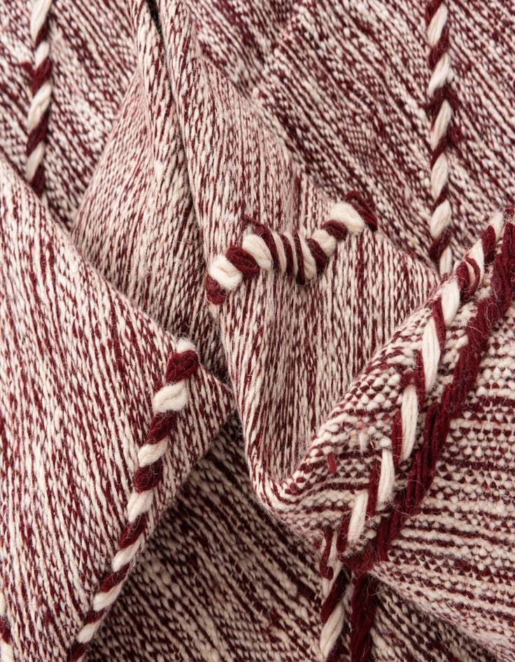 Detail image of 6' 6 x 10'  Hand Knotted Moroccan Wool Rug