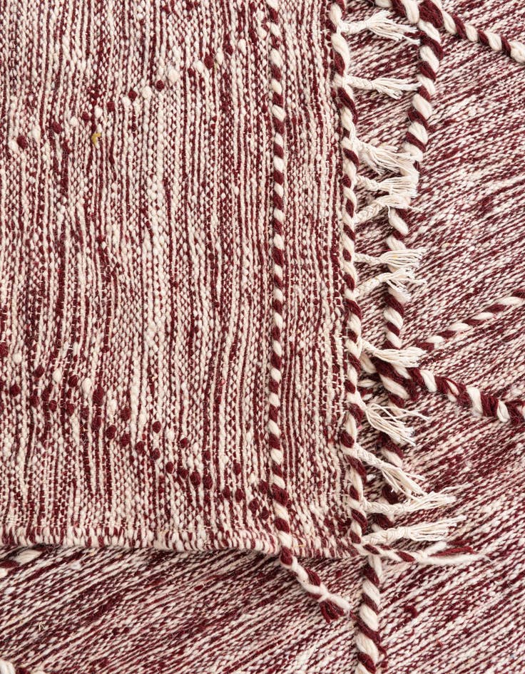 Detail image of 6' 6 x 10'  Hand Knotted Moroccan Wool Rug