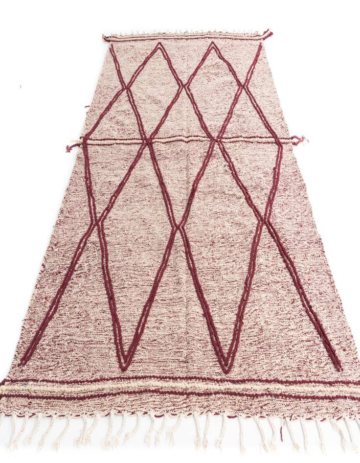 Detail image of 6' 5 x 9' 8  Hand Knotted Moroccan Wool Rug