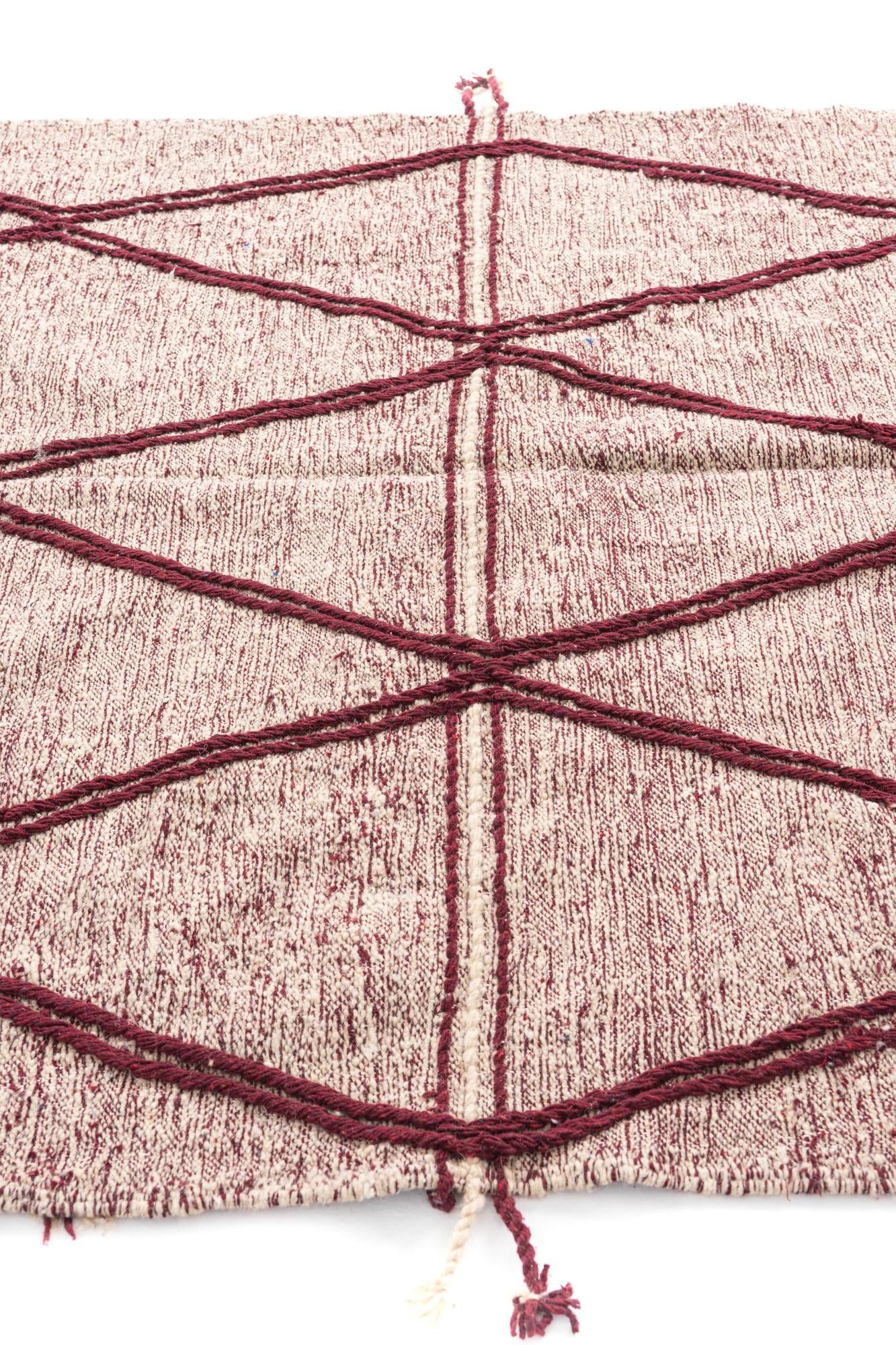 6' 5 x 9' 8 Hand Knotted Moroccan Wool Rug