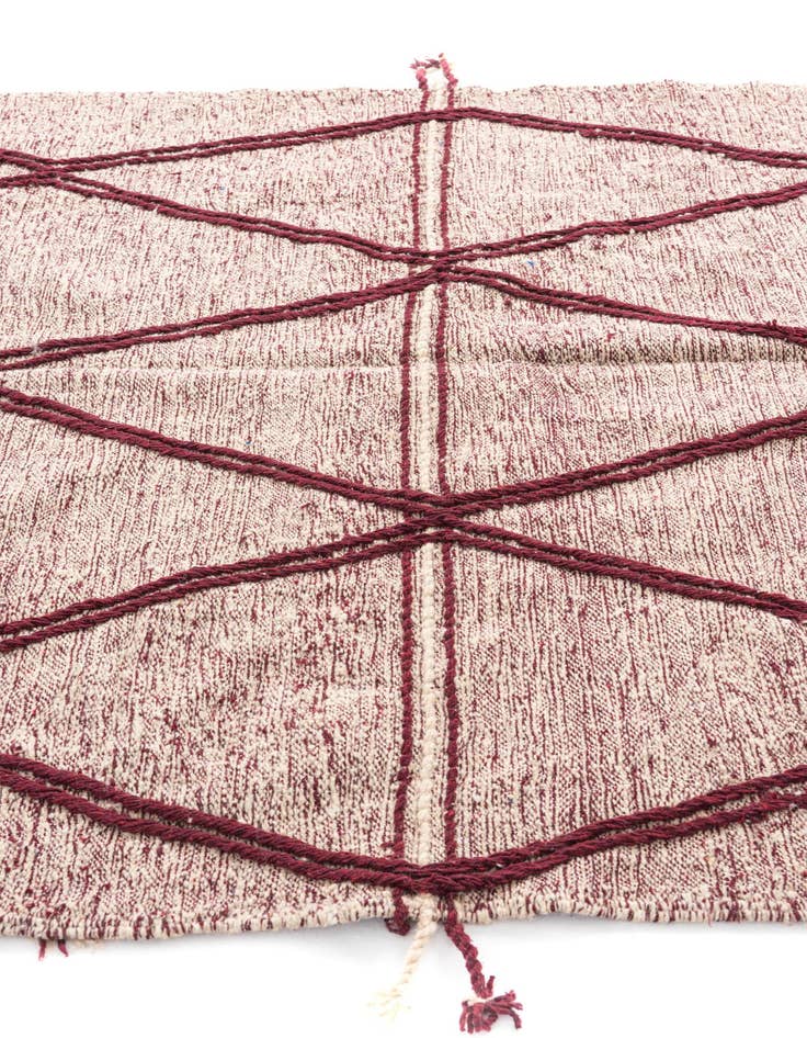Detail image of 6' 5 x 9' 8  Hand Knotted Moroccan Wool Rug