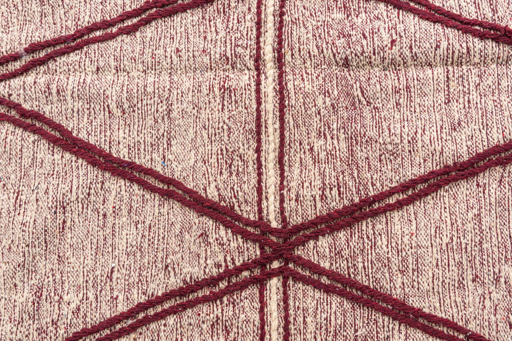 6' 5 x 9' 8 Hand Knotted Moroccan Wool Rug