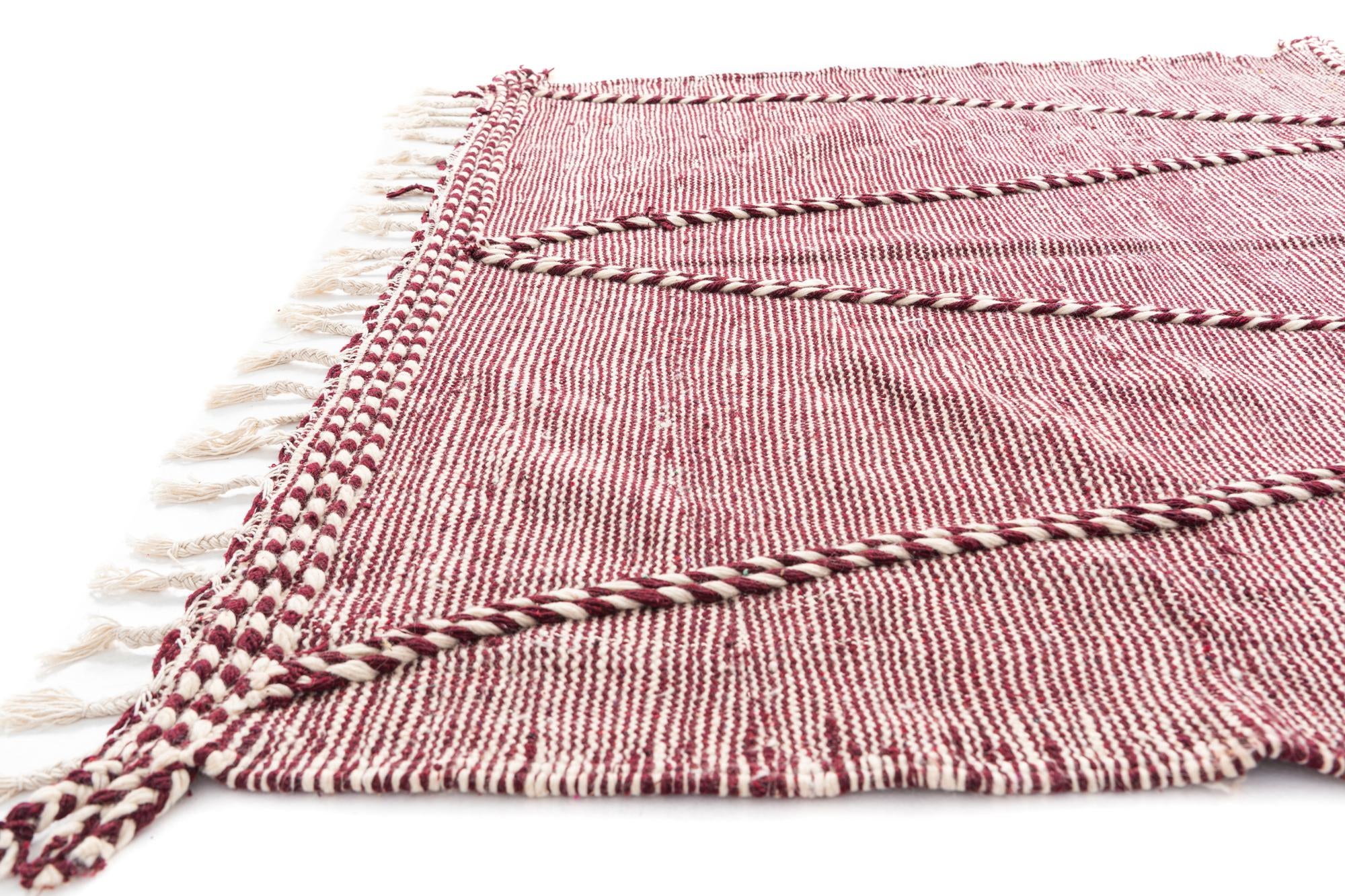 6' 7 x 9' 10 Hand Knotted Moroccan Wool Rug