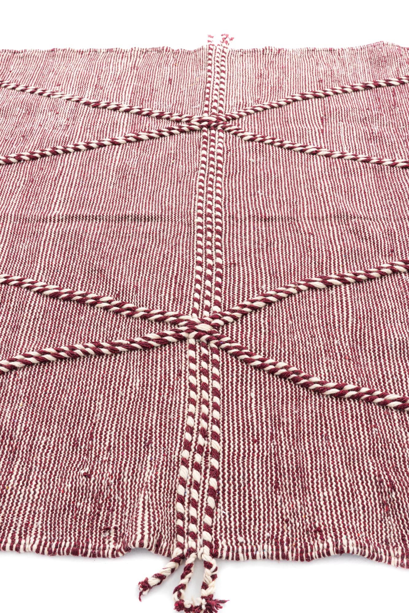 6' 7 x 9' 10 Hand Knotted Moroccan Wool Rug