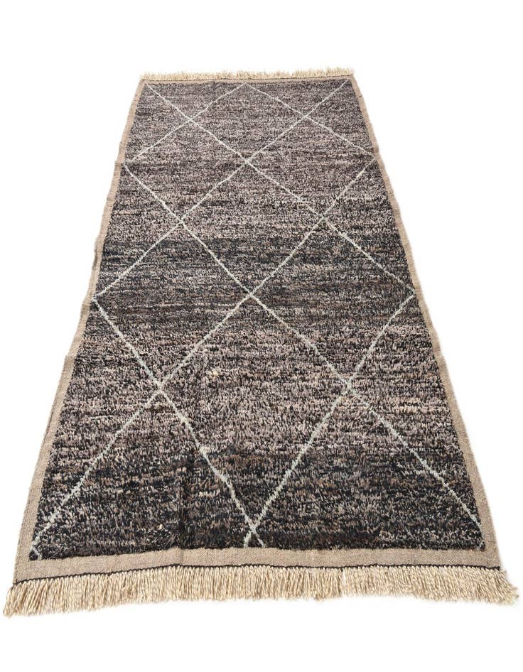 Detail image of 5' 11 x 9' 2  Hand Knotted Moroccan Wool Rug