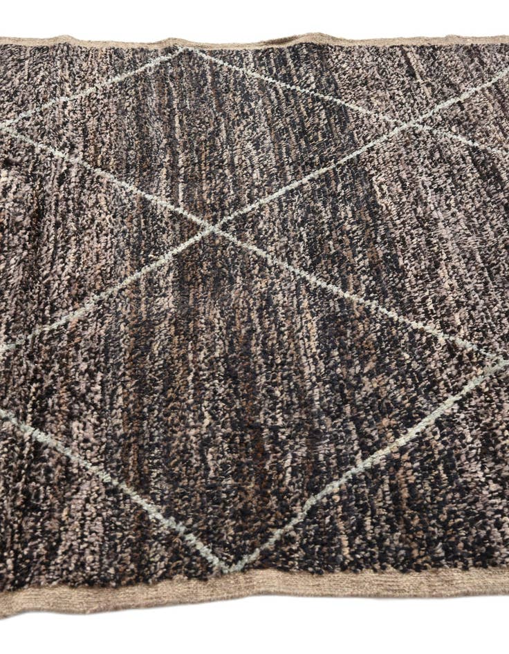 Detail image of 5' 11 x 9' 2  Hand Knotted Moroccan Wool Rug