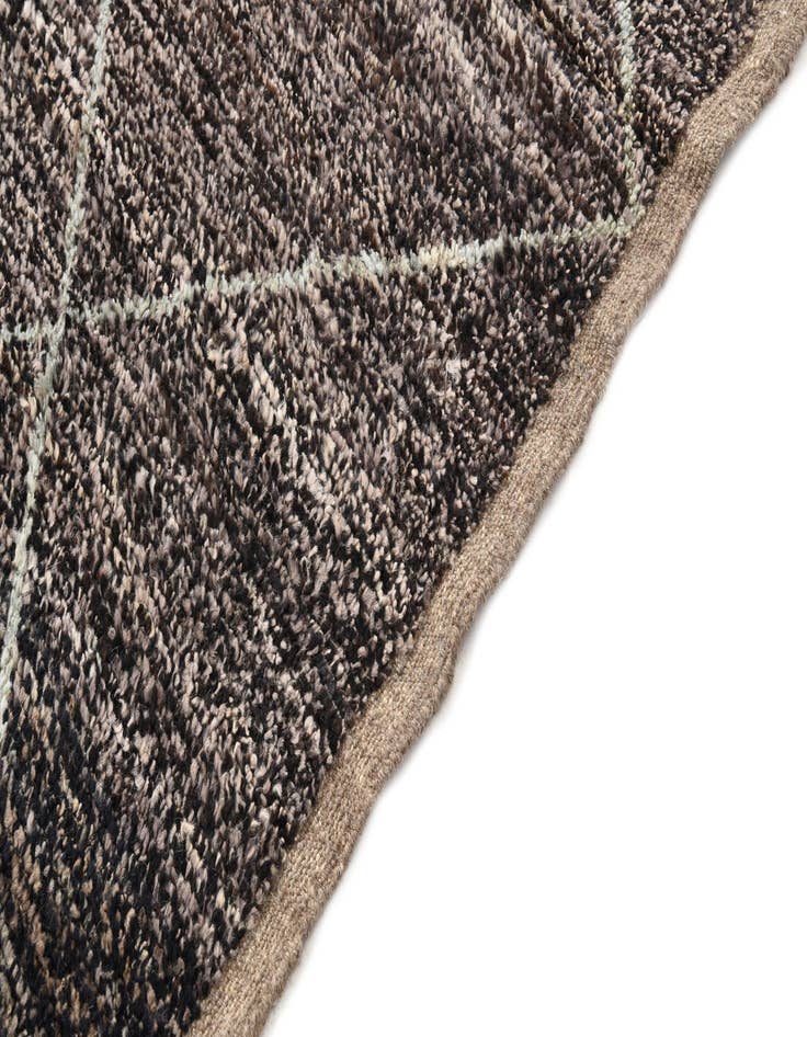 Detail image of 5' 11 x 9' 2  Hand Knotted Moroccan Wool Rug