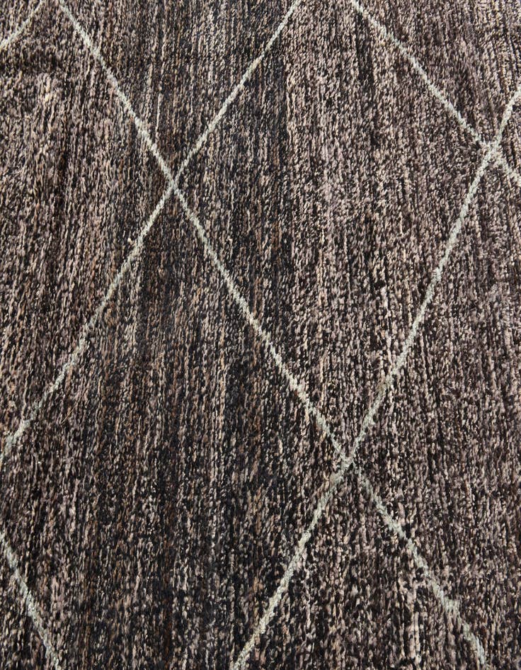 Detail image of 5' 11 x 9' 2  Hand Knotted Moroccan Wool Rug