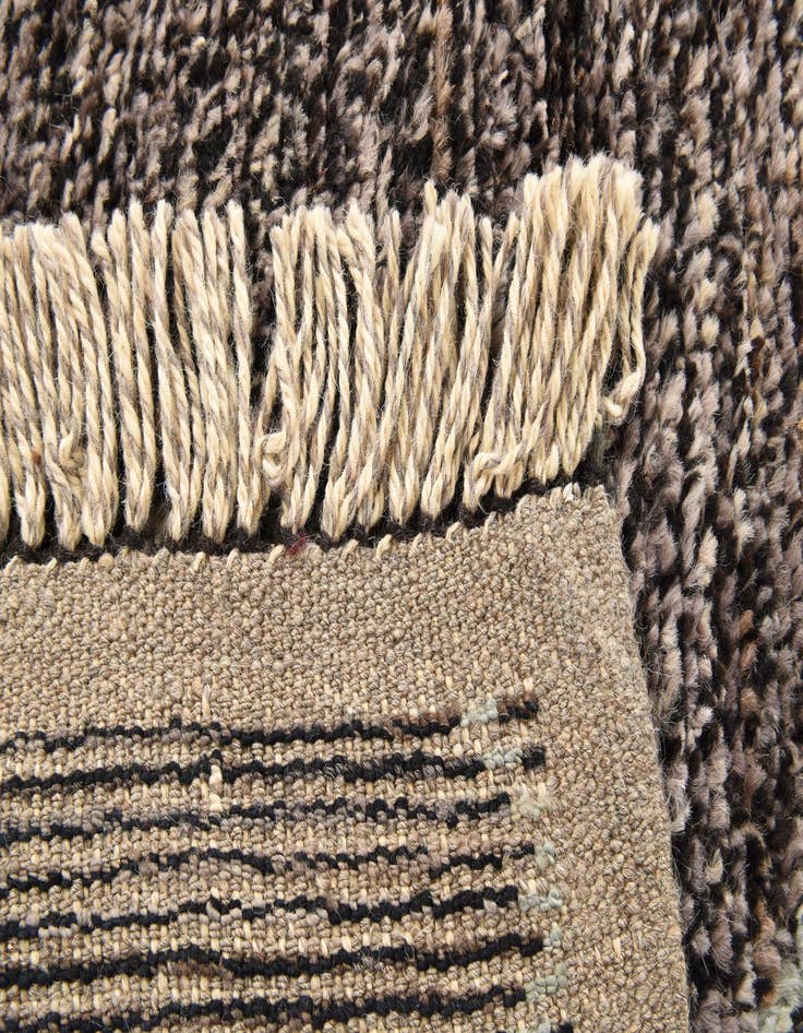 Detail image of 5' 11 x 9' 2  Hand Knotted Moroccan Wool Rug