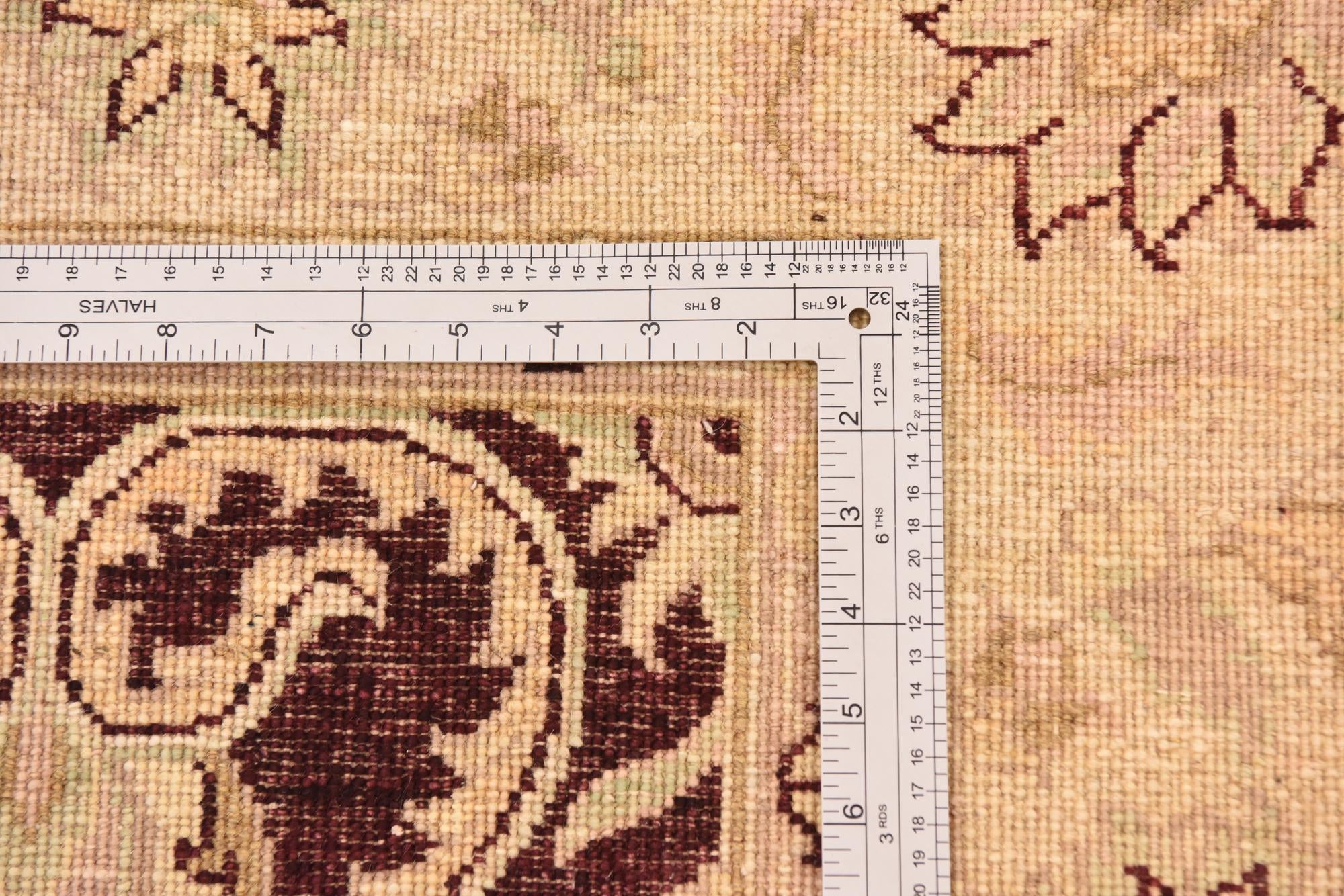 5' 5 x 8' 3 Hand Woven Peshawar Ziegler Wool Rug