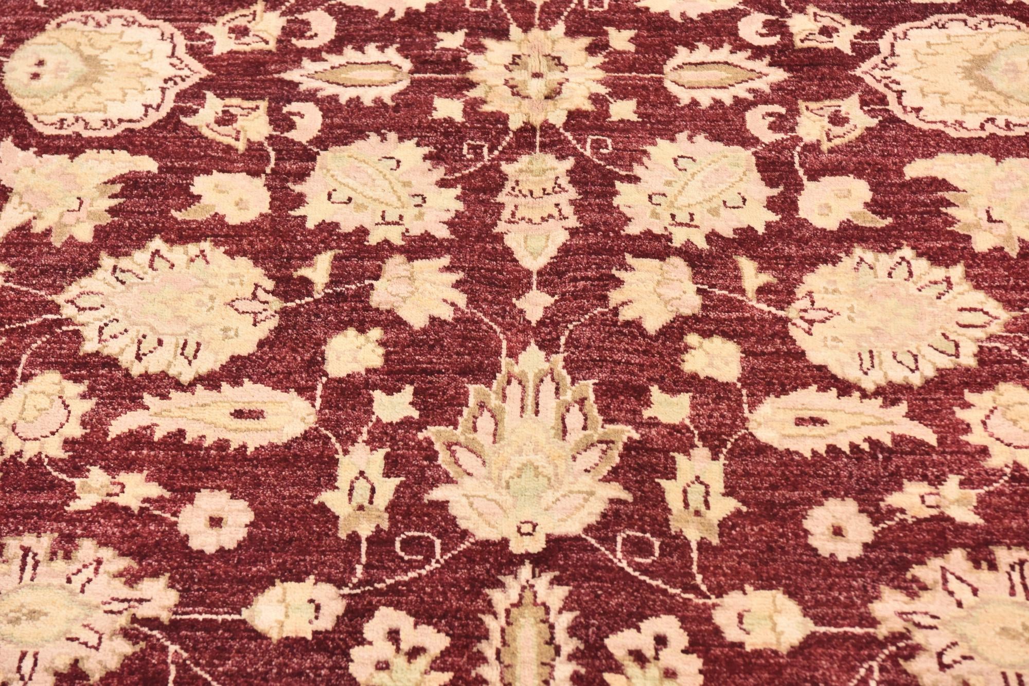 5' 5 x 8' 3 Hand Woven Peshawar Ziegler Wool Rug
