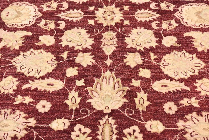 Detail image of 5' 5 x 8' 3 Hand Woven Peshawar Ziegler Wool Rug