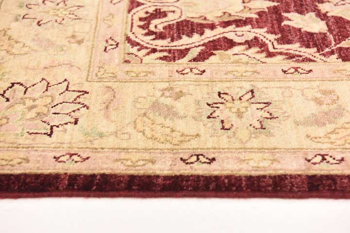 5' 5 x 8' 3 Hand Woven Peshawar Ziegler Wool Rug