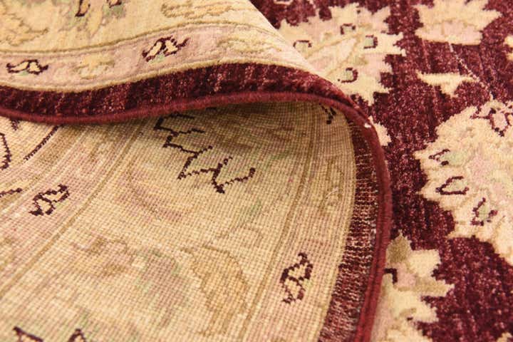 5' 5 x 8' 3 Hand Woven Peshawar Ziegler Wool Rug