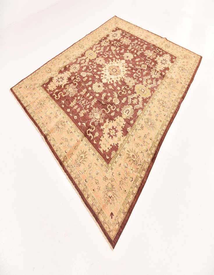 Detail image of 8' 2 x 9' 11 Hand Knotted Peshawar Ziegler Rug