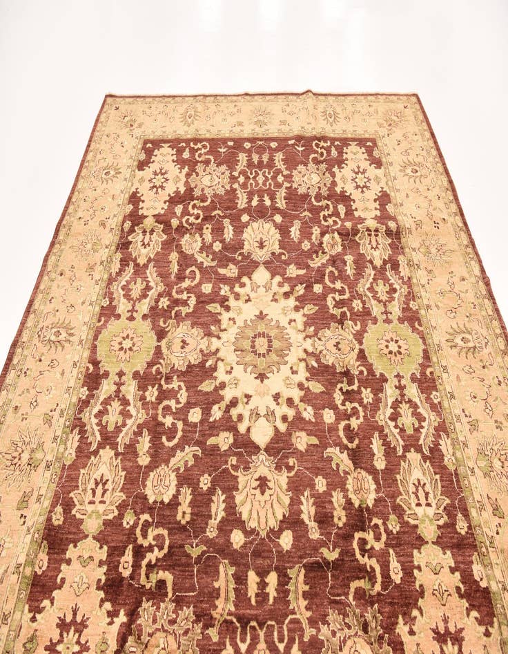 Detail image of 8' 2 x 9' 11 Hand Knotted Peshawar Ziegler Rug