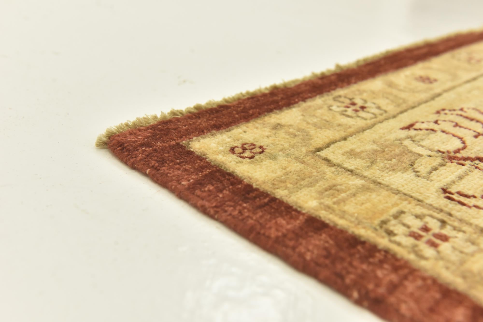 5' 9 x 7' 9 Hand Knotted Peshawar Ziegler Rug